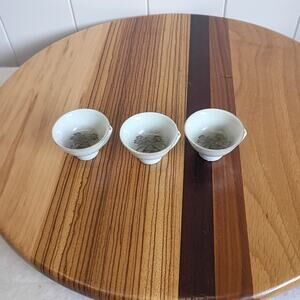 Vintage Japanese Porcelain Sake Tea Cups Set of 3